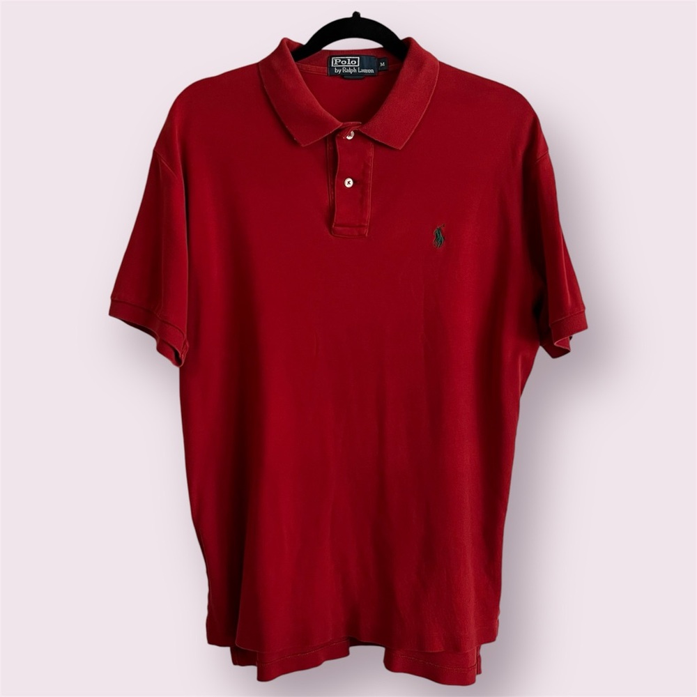 Polo Ralph Lauren Medium Red Smooth Cotton Shirt
